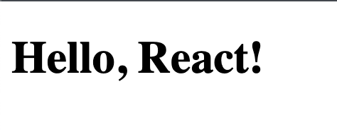 Image of serving bundled React app